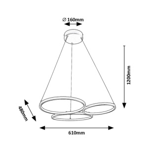 Lustra LED suspendata design modern Formand - Img 2