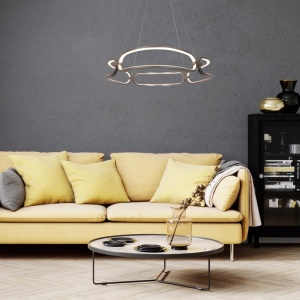 Lustra LED suspendata design modern Fringilla - Img 5