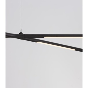 Lustra LED suspendata design modern RACCIO negru 203901 universul-luminii.ro