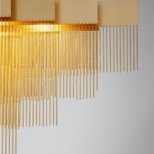 Lustra LED suspendata design modern REVIA aurie - Img 5