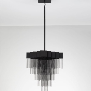 Lustra LED suspendata design modern REVIA negru - Img 3