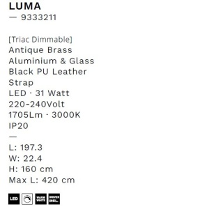 Lustra LED suspendata dimabila design XL LUMA - Img 9