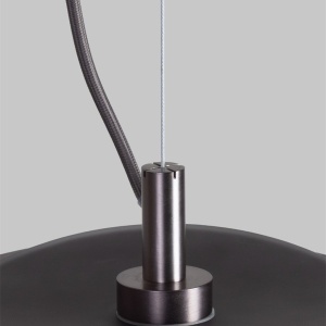 Lustra LED suspendata Kyoto bronz/ negru - Img 7
