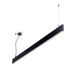 Lustra LED suspendata liniara modulara LINUS SP 3000K BK - Img 1