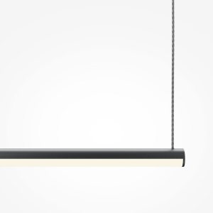 Lustra LED suspendata liniara stil minimalist Halo 80cm negru 144951 universul-luminii.ro