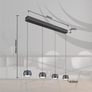 Lustra LED suspendata stil minimalist MARTHY 4L - Img 9