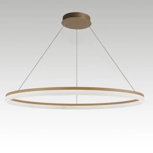 Lustra LED XXL circulara casa scarii Ara 150cm, Gold - Img 2
