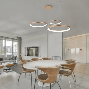 Lustra LED XXL cu telecomanda design circular AGNES 38+58+78 DIMM CCT SWITCH GO 119981 universul-luminii.ro