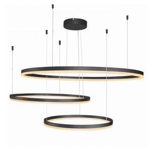 Lustra LED XXL suspendata design modern circular geometric Halo BK 96701 universul-luminii.ro