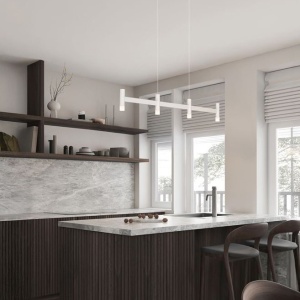 Lustra liniara cu 4 spoturi LED 2700K POETIC alb