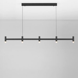 Lustra liniara cu 5 spoturi LED 3000K POETIC negru - Img 3