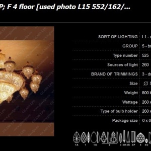Lustra LUX cristal Bohemia diametru 500cm, L15 525/260/3-P; F 4 floor 183221 universul-luminii.ro