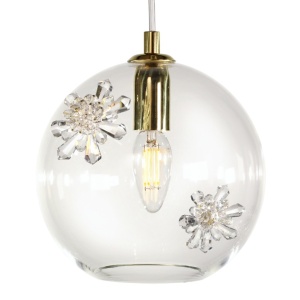 Lustra LUX decorativ fulgi de zapada din cristal SNOWFLAKE 02A 622891 universul-luminii.ro