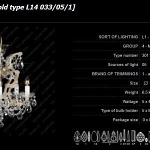 Lustra Maria Theresa cristal Bohemia L14 301/05/1 173791 universul-luminii.ro