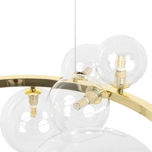 Lustra moderna cu 15 de surse de lumina LINEA R85 auriu 597901 universul-luminii.ro