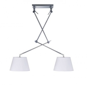 Lustra moderna cu 2 brate articulate ADAM 2 S WH 175771 universul-luminii.ro
