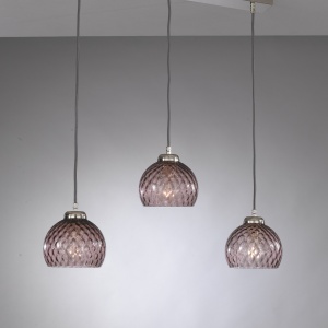 Lustra moderna cu 3 pendule design italian 10006 Amethyst 105611 universul-luminii.ro