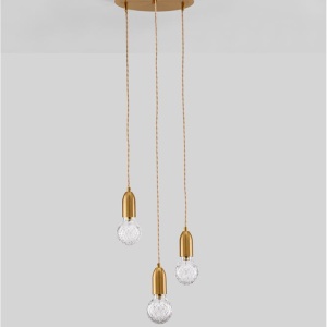 Lustra moderna cu 3 pendule design minimalist VEDA 107191 universul-luminii.ro