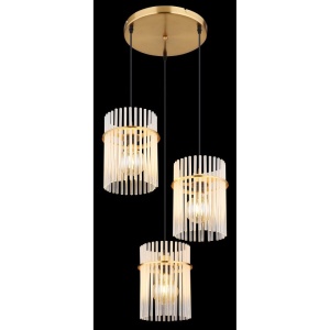 Lustra moderna cu 3 pendule GORLEY auriu 157421 universul-luminii.ro