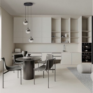Lustra moderna cu 3 pendule LED, Metal, Sticla, Fumuriu, ORENDA 245201 universul-luminii.ro