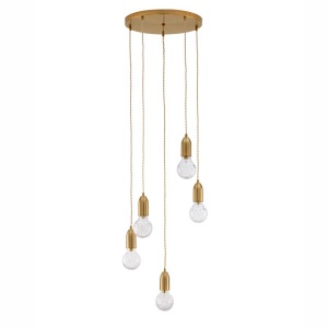 Lustra moderna cu 5 pendule design minimalist VEDA