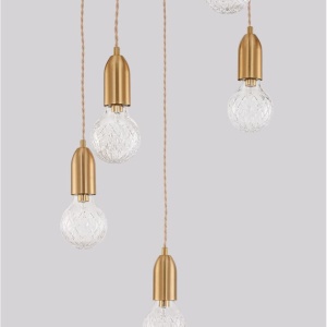 Lustra moderna cu 5 pendule design minimalist VEDA 204211 universul-luminii.ro