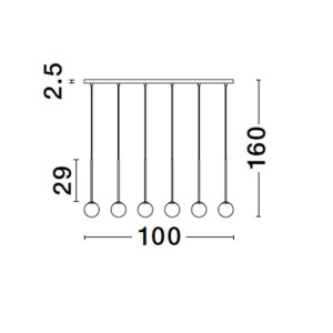 Lustra moderna cu 6 pendule SAVOY 152721 universul-luminii.ro