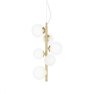 Lustra moderna cu 6 surse de lumina PERLAGE SP6 OTTONE