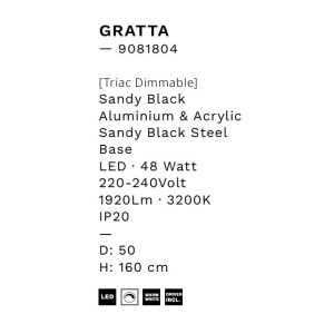 Lustra moderna cu pendule LED GRATTA 245861 universul-luminii.ro