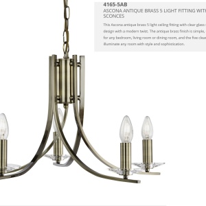 Lustra moderna design alama Ascona 5L 4165-5AB SRT 74031 universul-luminii.ro