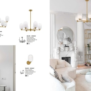 Lustra moderna design deosebit cu 6 de surse de lumina BALOR 121441 universul-luminii.ro
