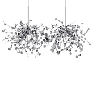 Lustra moderna design deosebit Monede 2 crom