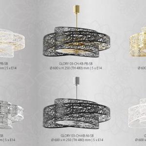 Lustra moderna design LUX GLORY 03-CH 198251 universul-luminii.ro