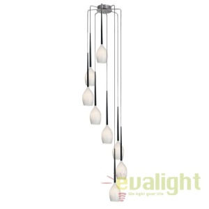 Lustra moderna Izza 8 white 56121 universul-luminii.ro