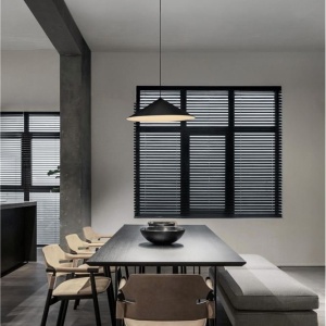 Lustra moderna suspendata LED Lui, negru 245781 universul-luminii.ro