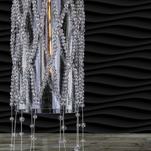 Lustra moderna Vision, eleganta, design LUX acoperita cu cristale ROSÉE BALL 174381 universul-luminii.ro