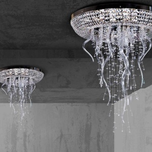 Lustra moderna Vision, Plafoniera eleganta Cristal Bohemia Exclusive ICICLE 02 – CH 193301 universul-luminii.ro