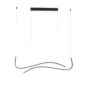 Lustra neagra liniara cu iluminat LED CCT BRIO 248231 universul-luminii.ro