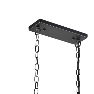 Lustra ovala design industrial Fishnet negru 2484-4BK SRT 73191 universul-luminii.ro