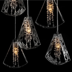 Lustra, Pendul cu model design minimalist SWING 01+Cristal Bohemia Exclusive - Img 3