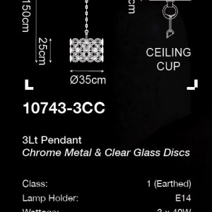 Lustra/pendul design elegant Belle 3LT - Img 4