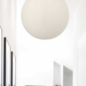 Lustra / Pendul design modern 35cm Atom black / opal 6099 SRT 43471 universul-luminii.ro