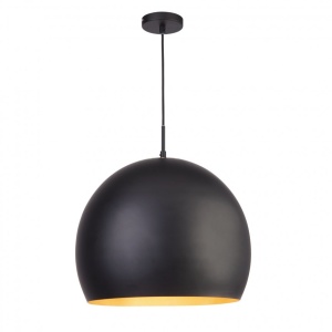 Lustra / Pendul design modern 40cm Domas negru 3039BK SRT - Img 1