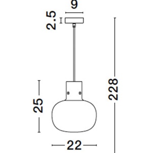 Lustra, Pendul design modern CINZIA 22cm 104251 universul-luminii.ro