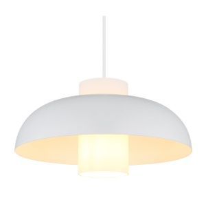 Lustra/ Pendul design modern LOWE alb - Img 4