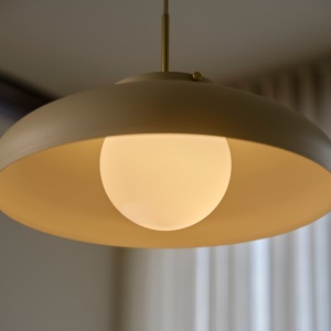 Lustra, Pendul Design Modern Minimalist, Metal, Latif bej 243661 universul-luminii.ro