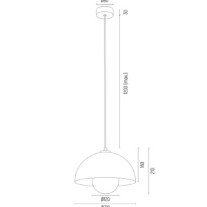 Lustra/Pendul design modern PIAVA maro 223291 universul-luminii.ro