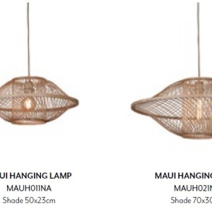 Lustra/Pendul Eco, Bambus, Maui natural, L 166821 universul-luminii.ro