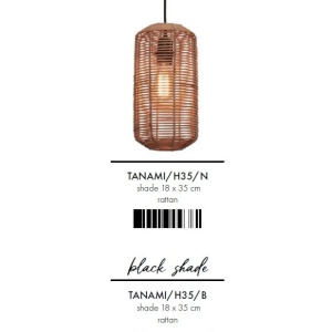 Lustra/Pendul eco din ratan Tanami tube L, bl 213671 universul-luminii.ro