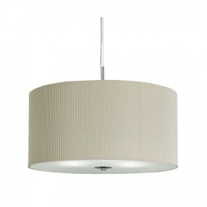 Lustra / Pendul elegant design clasic Drum Pleat crem 2353-40CR SRT - Img 1